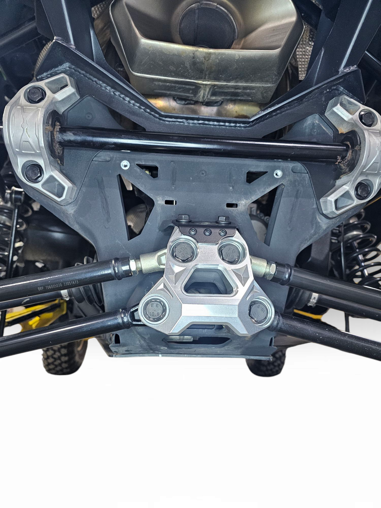 2024+ Can Am Maverick R Radius Rod Plate (Clear)